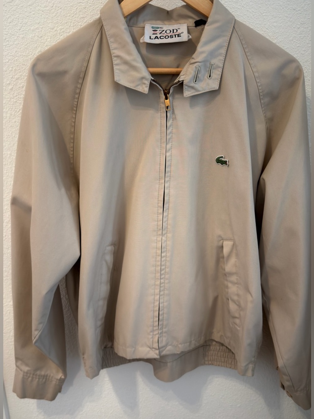 Vintage Izod Lacoste Bomber Jacket
